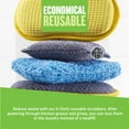 thumbnail image 6 of E-Cloth Non-Scratch Scrubbing Pads, Premium Microfiber Dish Scrubber and Kitchen Sponge for Cleaning, 2 Pack, 6 of 8
