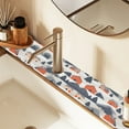 thumbnail image 2 of Yayeee Faucet Mat for Kitchen Sink 14.7" Diatomite Long Splash Guard Pad, Blue Snow Houses, 2 of 7