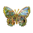 thumbnail image 2 of SUNSOUT INC - Butterfly Pals - 1000 pc Shaped Jigsaw Puzzle by Artist: Lori Schory - Finished Size 24" x 35" - MPN# 97068, 2 of 5
