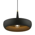 thumbnail image 3 of 49353-04 Livex Lighting Banbury - 1 Light Pendant In Geometric Style-17.5 Inches Tall and 17 Inches Wide-Black/Antique Brass Finish    -Traditional, 3 of 10