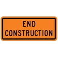 thumbnail image 2 of End Construction Word Sign Wall Decal by Wallmonkeys Peel and Stick Graphic (12 in W x 5 in H) WM226195, 2 of 4