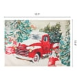 thumbnail image 6 of Placemats Set of 6 Linen Placemats, Washable Kitchen Table Mat, Seasonal Holiday Christmas Place Mats for Party Car 17.7*12.6inch, 6 of 6