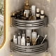 thumbnail image 2 of Estante de almacenamiento para inodoro, espacio sin perforaciones, aluminio, pistola, gris, lavabo, inodoro, almacenamiento montado en la pared, inodoro, baño, triángulo, 2 of 5