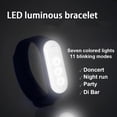 thumbnail image 4 of Pulsera Con Luz Led, Pulsera Intermitente, Pulsera Luminosa Deportiva De Moda Ajustable Yuarrent OD015362-05, 4 of 6