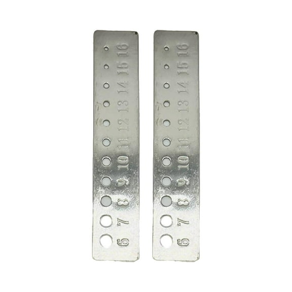 Yunhgft Stainless Steel Crochet View Sizer 2Pcs Knitting Knitting Gauge Crochet Tools