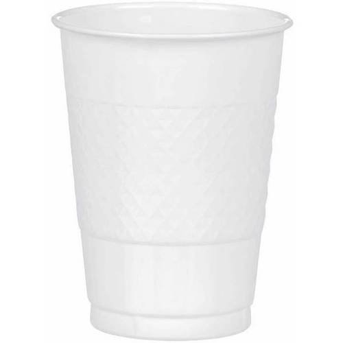 WHITE 16 OZ PLASTIC CUPS