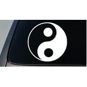 YIN YANG 6" STICKER DECAL CAR WINDOW TRUCK PEACE YOGA LOVE KARMA Buddha *C510*