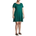 thumbnail image 5 of Ella Samani Women's Plus Size Short Sleeve T-shirt Dress with Pockets, 5 of 6