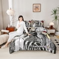 thumbnail image 4 of Feelyou Fashion Black Girl Twin Comforter Sets, Leopard Wildlife Bedding Set, 2 Pieces, 4 of 8