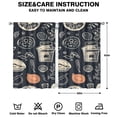 thumbnail image 2 of Kitchen Food Colorful Cooking Chef Curtains-blackout Curtains Bedroom Decor Living Room Darkening Grommet Window Drapes 2 Panels Set 41"x63", 2 of 2