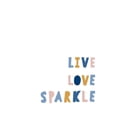 thumbnail image 3 of Straatsma, Leah 12x14 Black Modern Framed Museum Art Print Titled - Live Love Sparkle, 3 of 5