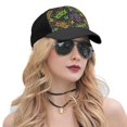 thumbnail image 5 of Naloa Mardi Gras Surface Adult adjustable Print Baseball Hat, Patchwork curved brim baseball capfor Men and Women, One Size, 5 of 5