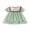 Green Plaid, variant on RUINIXCW Toddler Baby Girl Christmas Dress Little Girls Xmas Holiday Party Dress Cute Santa Candy Cane Embroidery Short Sleeve Gingham Plaid Dress