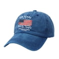 thumbnail image 2 of Helii 250th Anniversary Semiquincentennial Baseball Cap – 1776-2026 Washed Cotton Hat for Men Women, Vintage Distressed American Flag 4th of July Cap, Patriotic Hat Blue,A, 2 of 4