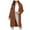 Brown coat for women, variant on jtjvou Fall Winter Long Wool Blend Coat Lapel Loose Fit Stylish Casual Outerwear Comfortable Cardigan for Daily Wear and Office Use Pink XL