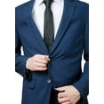 thumbnail image 3 of Adam Baker Designed, Men's C67939 Regular Fit 2-Piece Single Breasted Suit - Blue Mini Check - 40L, 3 of 5