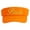 Orange, variant on Bride Gold Heat Transfer Brushed Cotton Sunvisor - White OSFM
