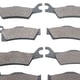 thumbnail image 3 of 4 pares de pastillas de freno delanteras traseras para motocicleta, discos de freno semimetálicos para Can AM 500 800R 1000 Std Ef, piezas de fricción Baoblaze Pastillas de freno de motocicleta, 3 of 8