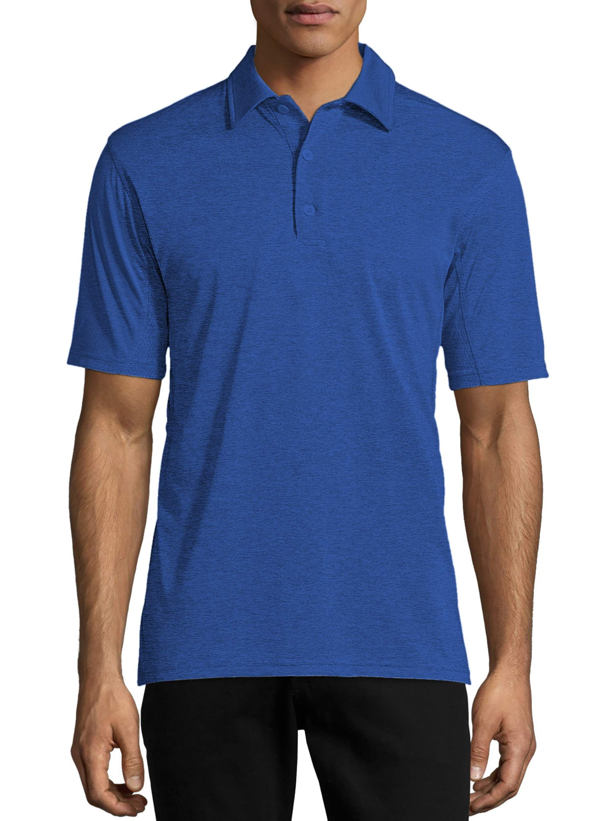 Hanes Men's Sport Heathered Performance Polo - Walmart.com