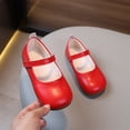 thumbnail image 4 of Staki Toddler Dress up Shoes Mary Jane School Shoes for Girls Dress Shoes Uniform Flats for Kids(Red,6 Big Kid), 4 of 9
