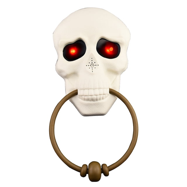 Timbre eléctrico con forma de calavera de Halloween, timbre parlante creativo y decorativo, fácil instalación ShuxiuWang 8390605800948