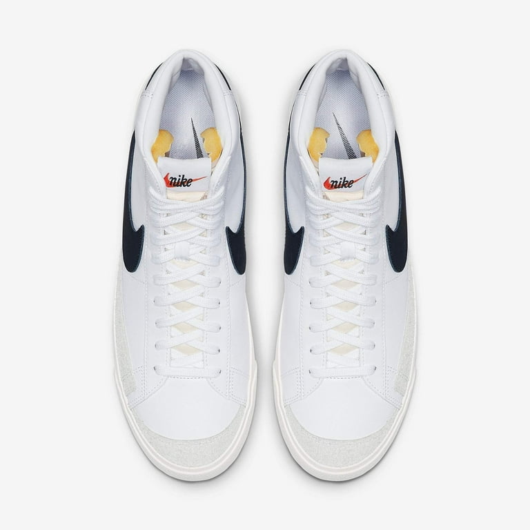 Men s Nike Blazer Mid 77 Vintage White Black 2019 BQ6806 100 Walmart