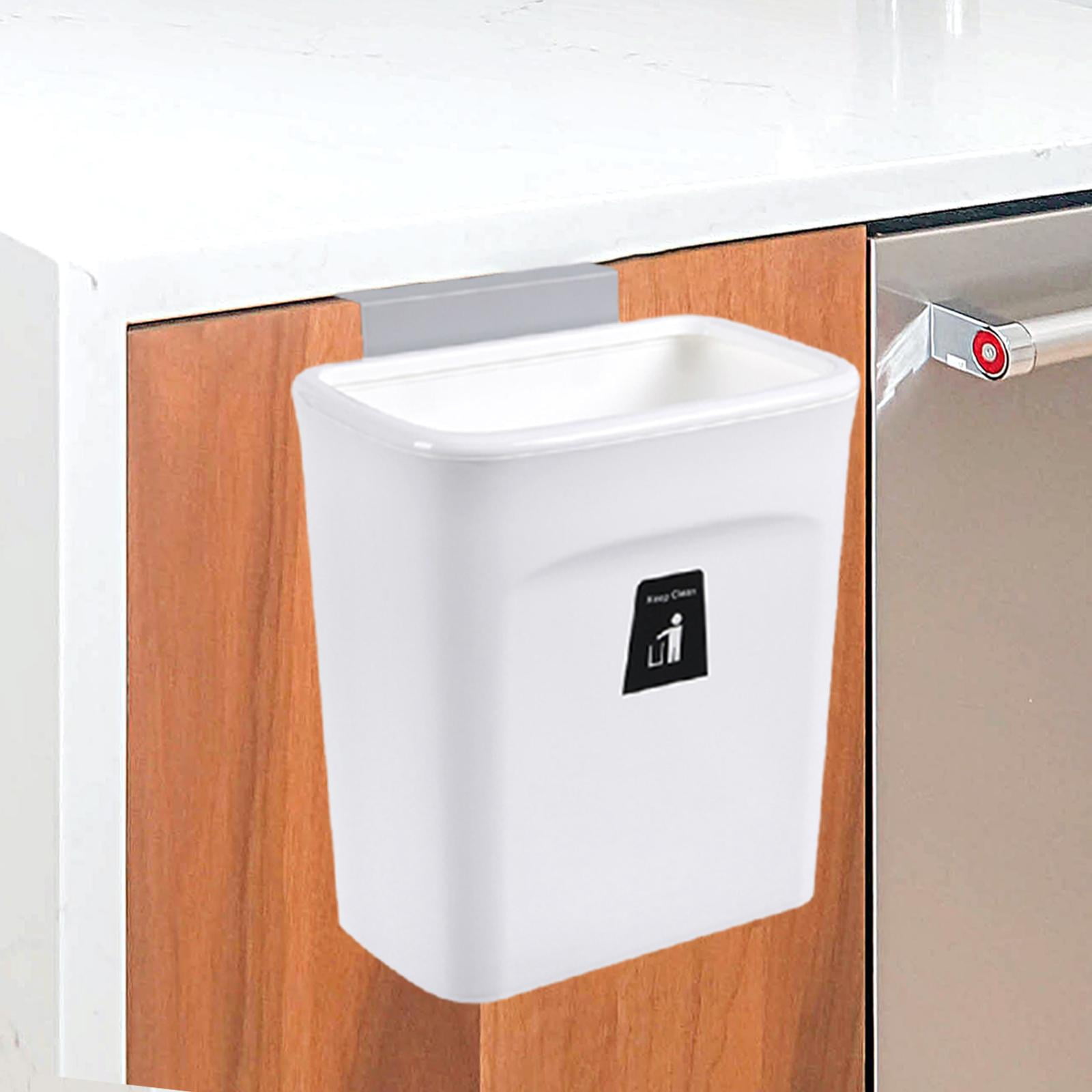 AJW-Poubelle De Cuisine à Suspendre Avec Couvercle Ouvert Pour Salon
