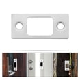 thumbnail image 4 of 4pcs Door Latch Strike Plates Door Hole Cover Plates Stainless Steel Door Reinforcement Kit, 4 of 6