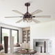 thumbnail image 1 of Ventilador de techo Fanbulous 48" 6 aspas con luz y control remoto, motor DC de 6 velocidades, 1 of 7