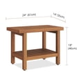 thumbnail image 3 of The Original 24" Spa™ Teak Shower Bench with Shelf, 3 of 4