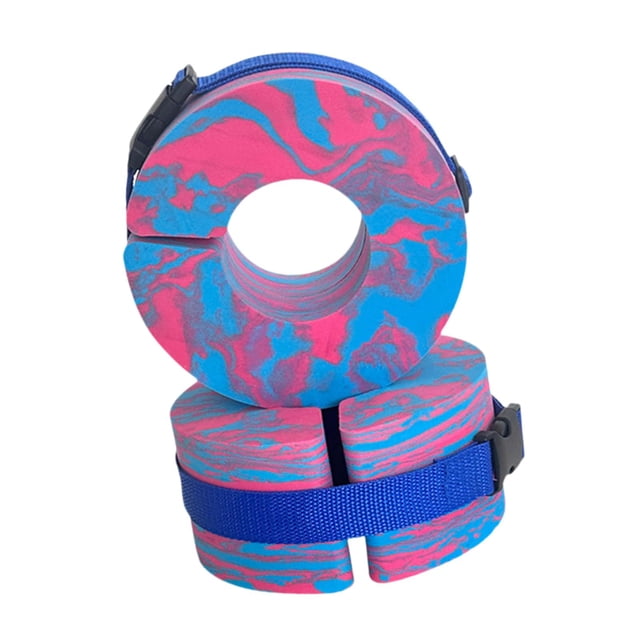 2 piezas de puños acuáticos para niños para nadar, tobillos para deportes acuáticos, juguetes ligeros y divertidos para el agua Azul y rosa