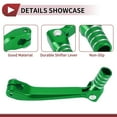 thumbnail image 3 of Unique Bargains Folding Motorcycle Gear Shifter Lever for Honda CRF150F 2003-2017 Aluminum Alloy Pedal Shift Lever Arm Green Lever Green Head with Silver Tone Ring, 3 of 6