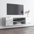 thumbnail image 6 of London EF TV Stand for TVs up to 70", Modern High Gloss 63" Entertainment Center, TV Media Console with Storage Cabinets, 6 of 7