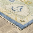 thumbnail image 2 of Oriental Weavers Palace Hand-made Wool Area Rug - 10311 - 2'6" x 10' - in Blue/ Green - Vintage Inspired, Hand-Made Wool Rugs, Entryway, Hallway Runner Rug, 2 of 4