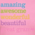 thumbnail image 3 of CafePress - Great Gram Amazing Awesome Women's Dark T Shirt - Women's Traditional Fit Dark T-Shirt, 3 of 4