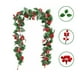 thumbnail image 4 of Fiudx Ofertas relámpago del día, solo en línea Diseño navideño Simulación Fiesta de Navidad Festival Decoración Frutos Rojos Ratán Suave, 4 of 6