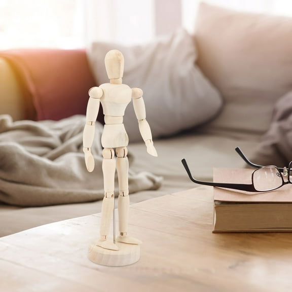 GOOHOCHY 7 Inch Moveable Drawing Mannequin for Sketching and Painting, Beige Synthetic Material for Home Use