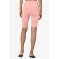 thumbnail image 3 of Women's Basic Stretch Cotton Span High Waist Above Knee Bermuda Short Leggings, 3 of 7