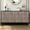Antique brown, variant on Antique Style Buffet Sideboard - 60" Living Room Cabinet With 4 Unique Pattern Doors 2 Shelves, And Stable Console Table Finish For Entrance Doors, Adjustable Build