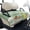 Green Koi Fish, variant on Whosucclay 4 Convenient Pockets Folding Golf Cart Seat Covers for Club Car, Universal Fit Seat Cushion Cover Easy Install Golf Cart Seat Covers, Geometric Print