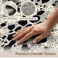 thumbnail image 6 of ODIKA 5'x7' Washable Area Rug Cow Asymmetrical Print Inspired Pick Monochrome Spotted Covering for Guest Room, Lounge, Apartment, Non-Slip Low Profile, Stain Resistant, 6 of 7
