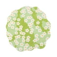 thumbnail image 1 of Alfombra de noche, alfombra decorativa, suave, lavable, para sofá, decoración del hogar, bonita, irregular Flores verdes, 1 of 9
