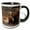 Black/White, variant on 3drose, Usa, California, La Jolla. Baby Sea Lion on Sand., 11oz Two-tone Green Mug