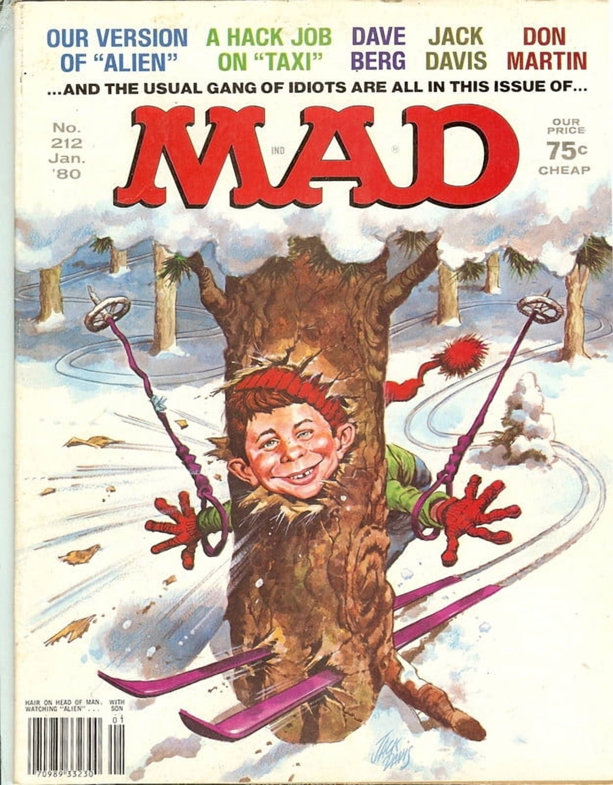 MAD Magazine Vintage Collectible #212 JAN 1980