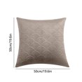 thumbnail image 3 of Latrodar New Velvet Retro Embossed Pillow Secure ushion Cushion Cover Khaki 10x10 Inch Home Decor, 3 of 5