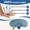 thumbnail image 6 of OUTMASTER Saddle Stool Ergonomic,Comfort Strap Wide Thick Seat Cushion for Medical,Home,Office/Blue, 6 of 11