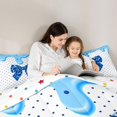 thumbnail image 5 of Manfei Leopard Animal Print Bows 7-Piece King Bedding,Minimalist Geometric Polkadot King Bed in a Bag,Polkadot Reversible, 5 of 7