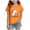 D4-Orange, variant on CAUYDY Kids T-Shirts Halloween Cartoon Ghost Printed Short Sleeve Tops for Girls Casual Fall Shirts Purple Sizes 7-8 Years