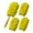 Yellow, variant on Feather Dusters For Cleaning, Chenille Duster, Desktop Sweeper, Foldable Detachable Dust Cleaning Brush, Feather Duster - 4 Reusable Microfiber Refills, Machine-Washable 100+
