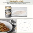thumbnail image 4 of Linen Drum Lampshades Kitchen Warm Coffee Bread Black White Modern Restaurant Coffee Cup 13"x13"x10" Light Shade for Table Lamps Floor Lamp Shades Lampshade Replacement Assembly Required, 4 of 8